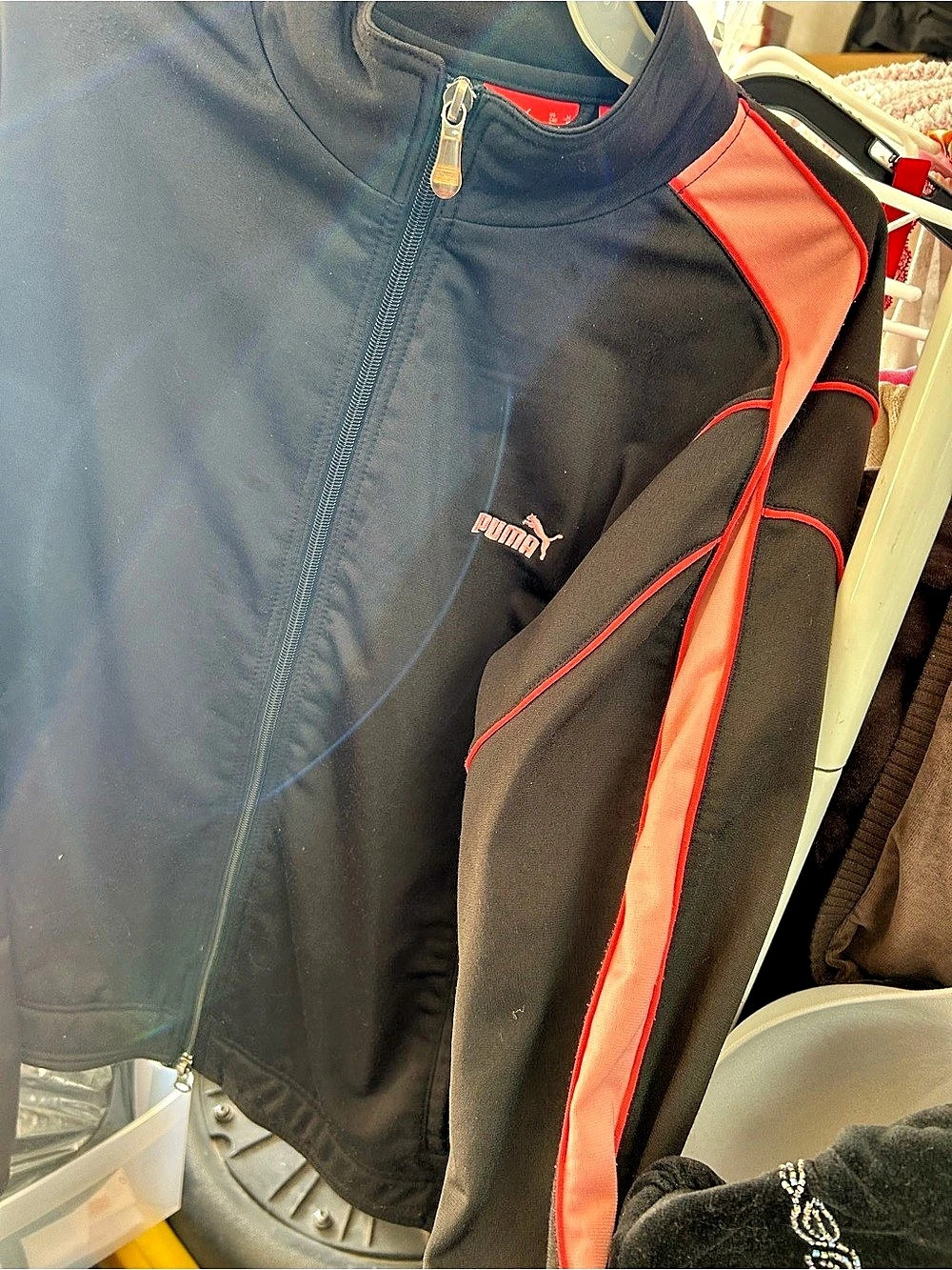 Puma Color Block Track Jacket Size Medium - Picture 2 of 6